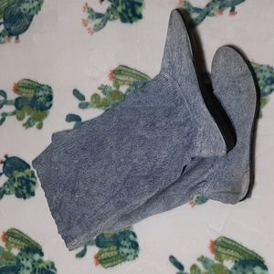 Vibtage handmade denim boots!!! So cool